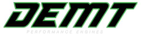 DEMT Performance Engines logo in green text.